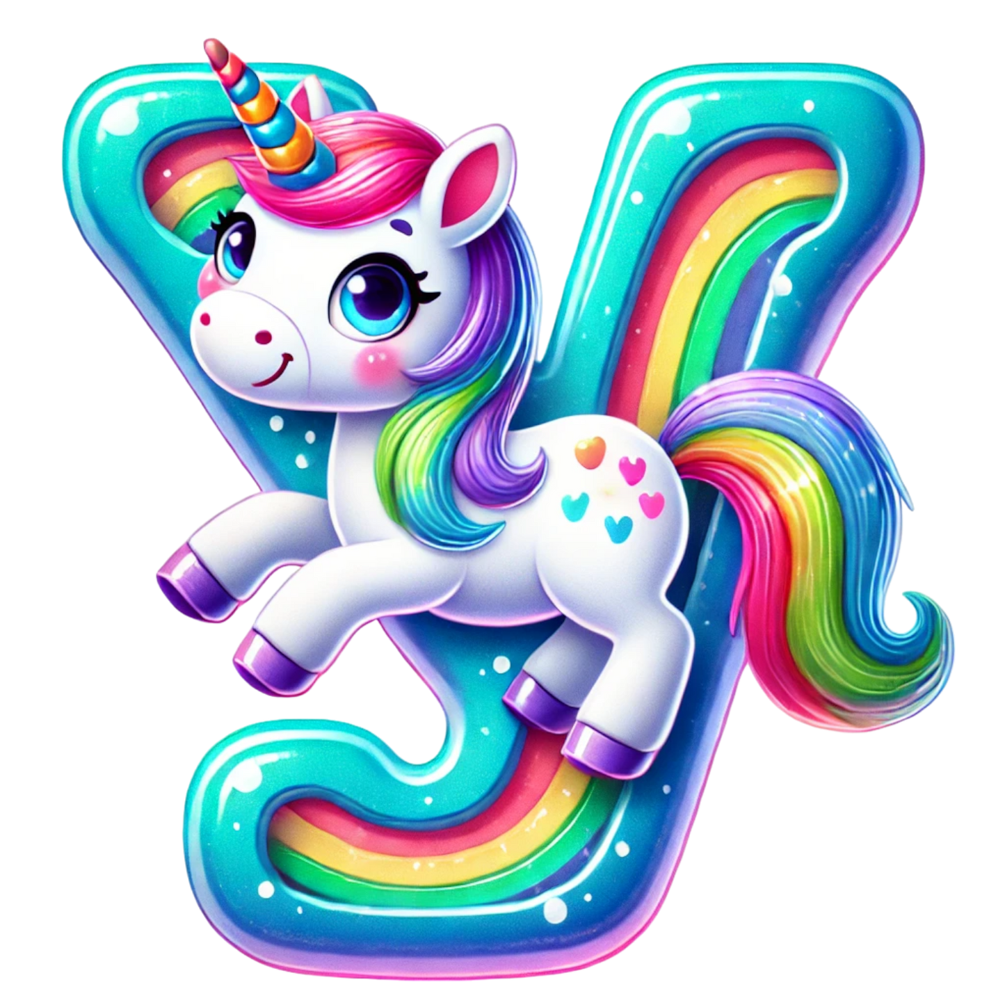 Unicorn Letter T-Shirt - Personalized Alphabet Fun for Kids! 12-18 mo, 18-24 mo