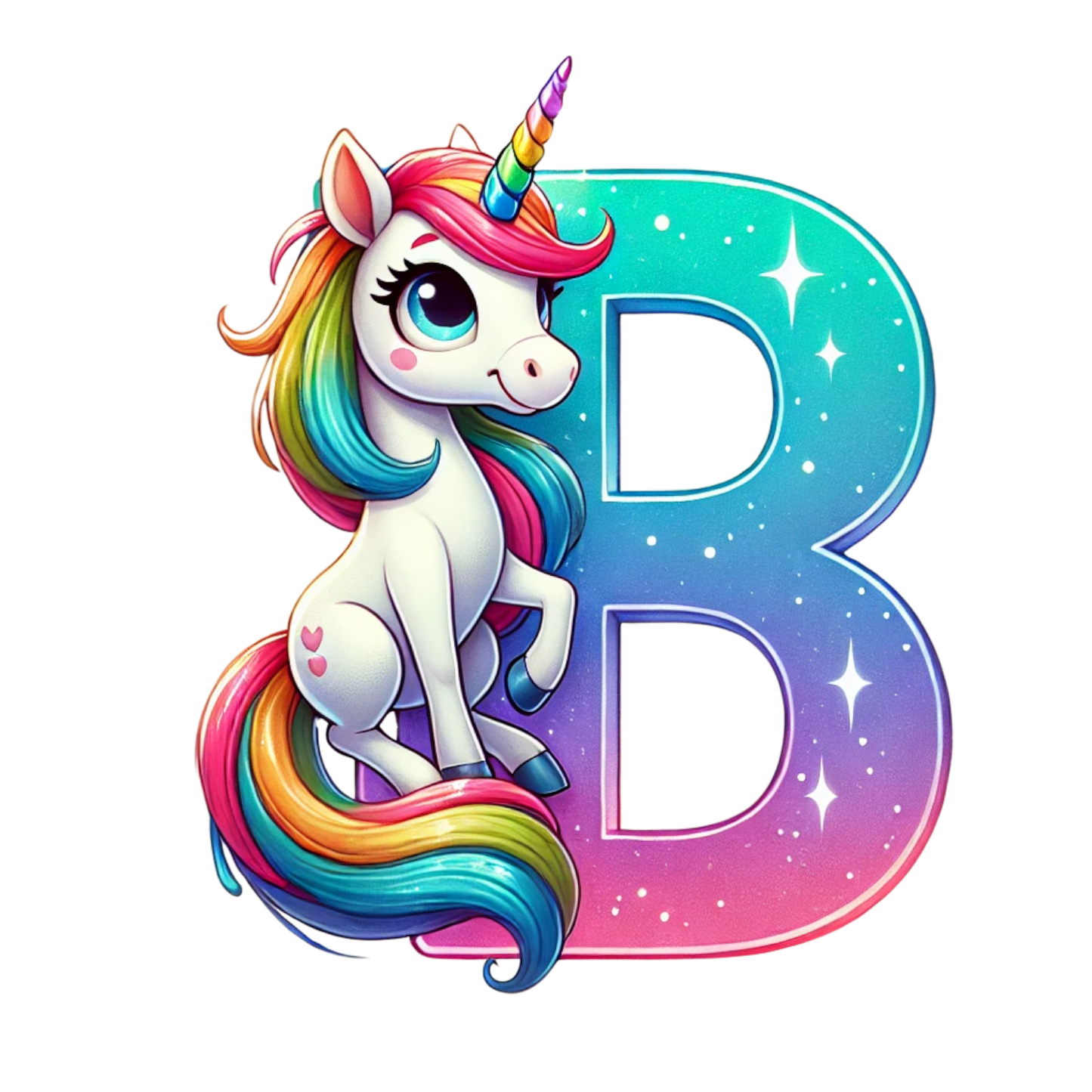Unicorn Letter T-Shirt - Personalized Alphabet Fun for Kids! 12-18 mo, 18-24 mo