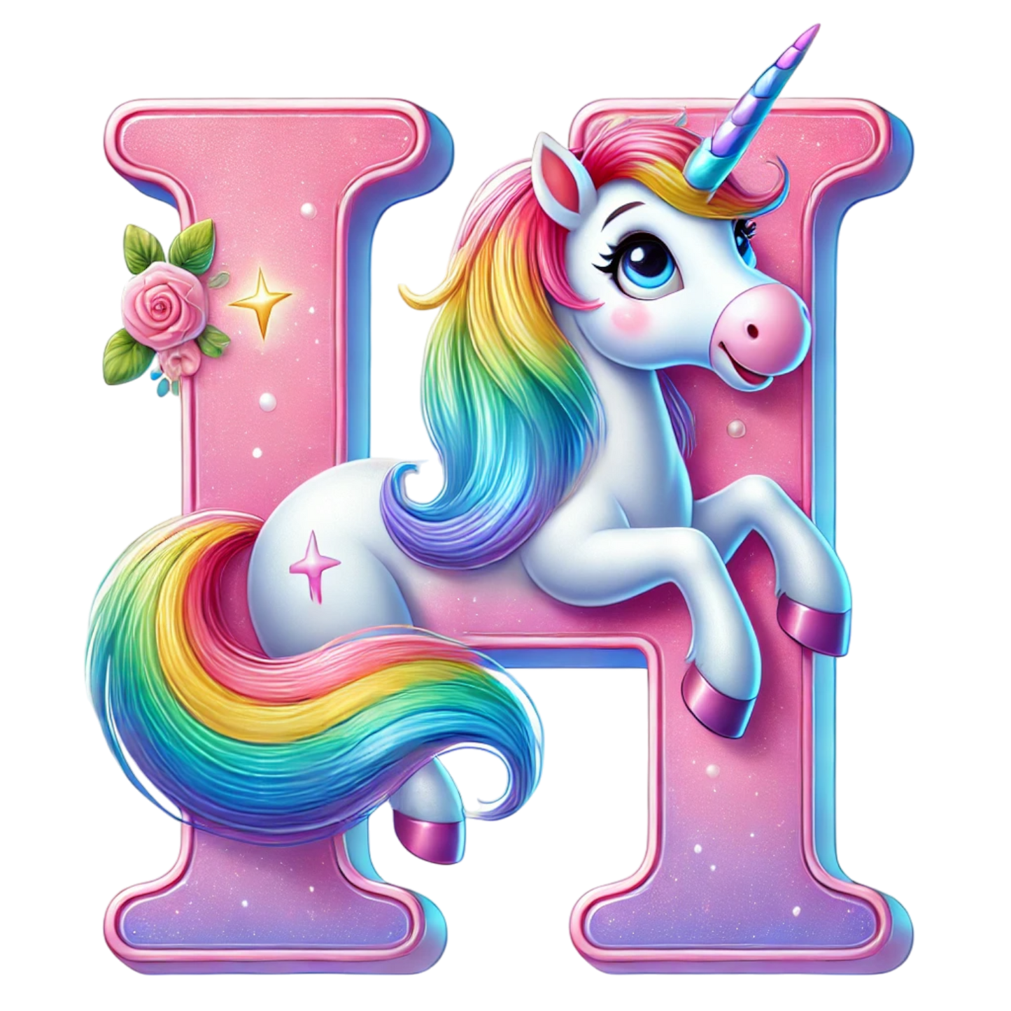 Unicorn Letter T-Shirt - Personalized Alphabet Fun for Kids! 12-18 mo, 18-24 mo