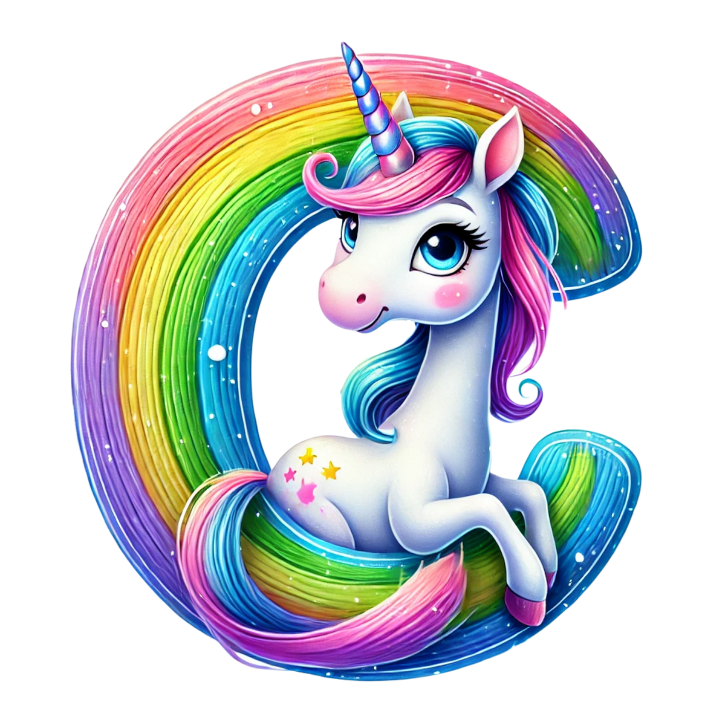 Unicorn Letter T-Shirt - Personalized Alphabet Fun for Kids! 12-18 mo, 18-24 mo