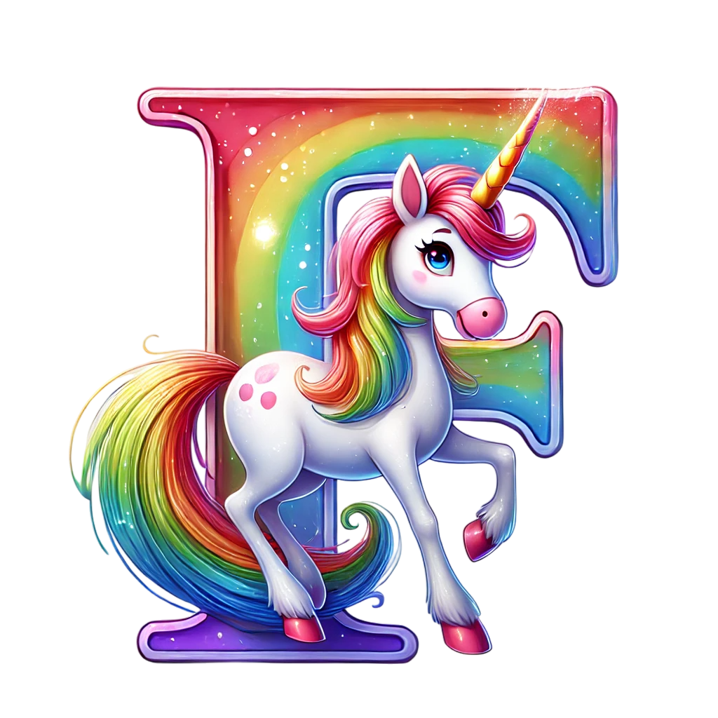 Unicorn Letter T-Shirt - Personalized Alphabet Fun for Kids! 12-18 mo, 18-24 mo