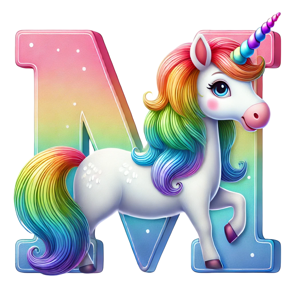 Unicorn Letter T-Shirt - Personalized Alphabet Fun for Kids! 12-18 mo, 18-24 mo