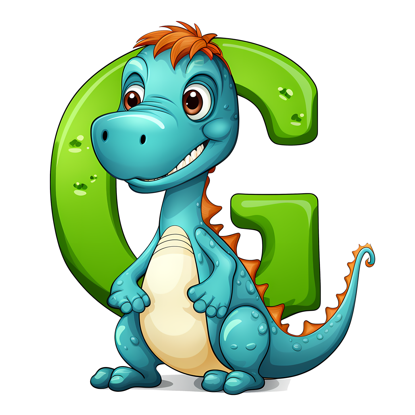 Personalized Dino Initial Baby Bodysuit - Cute Dinosaur & Alphabet