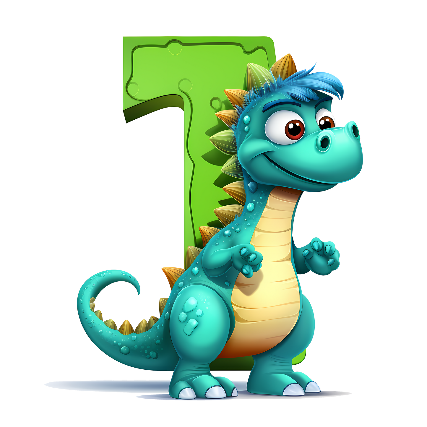 Personalized Dino Initial Baby Bodysuit - Cute Dinosaur & Alphabet