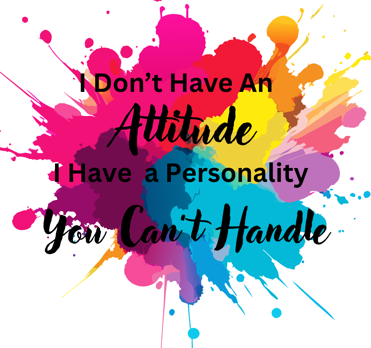 I'm Not Bossy Mug – Bold Leadership Quote with Color Splash Design