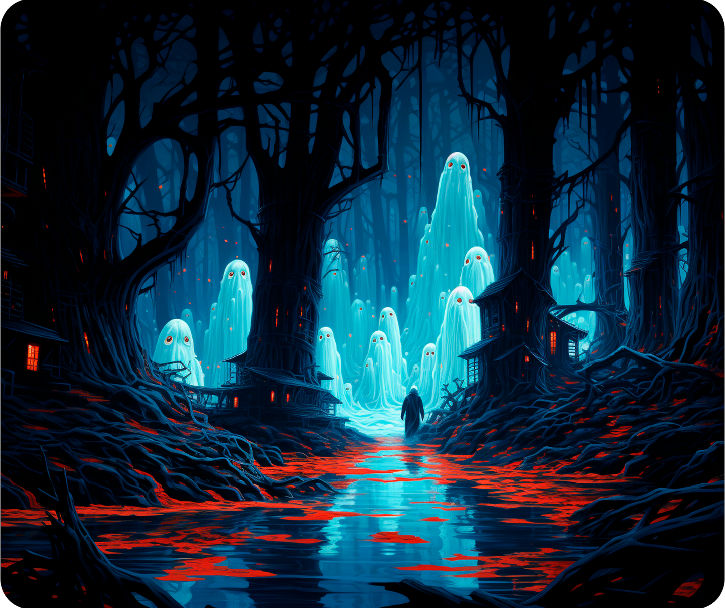 Whispers of the Haunted Fen Mousepad
