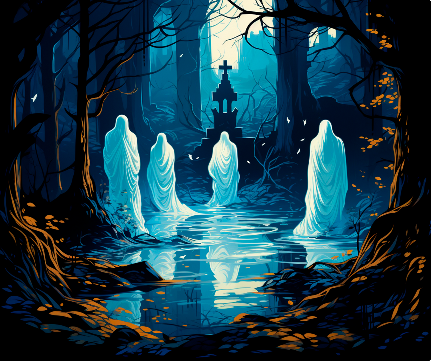 Whispers of the Haunted Fen Mousepad