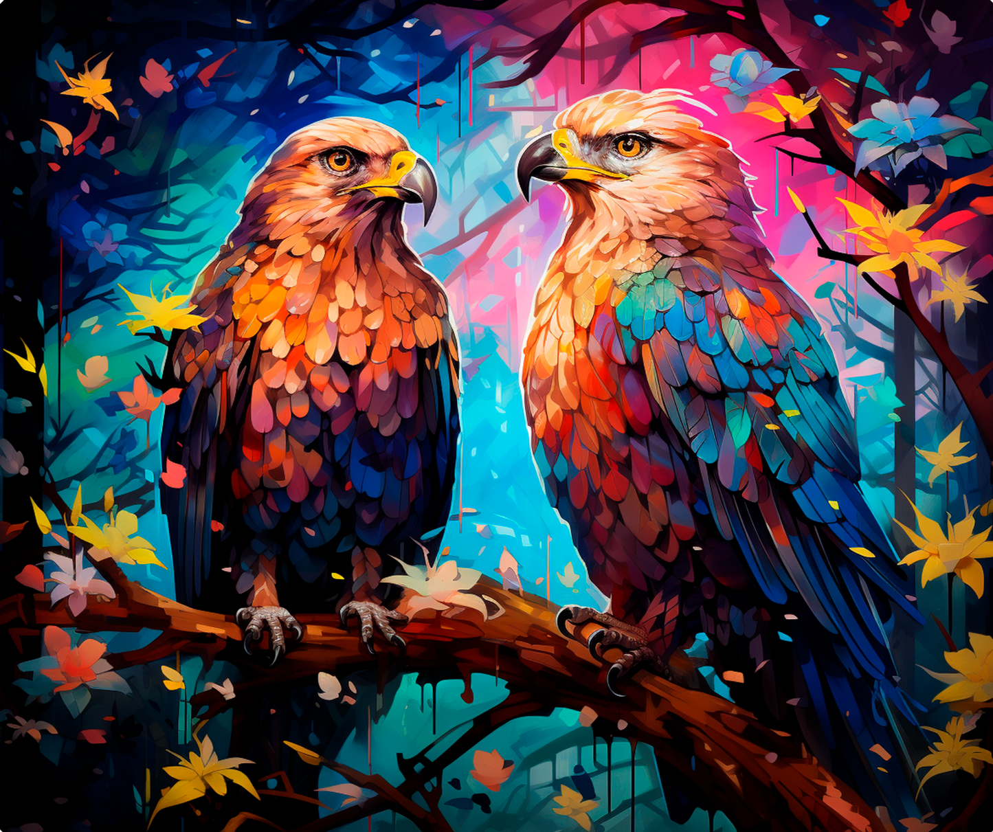 Mystical Gryphon Guardians Mousepad