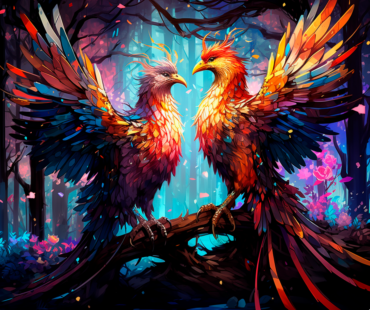 Mystical Gryphon Guardians Mousepad