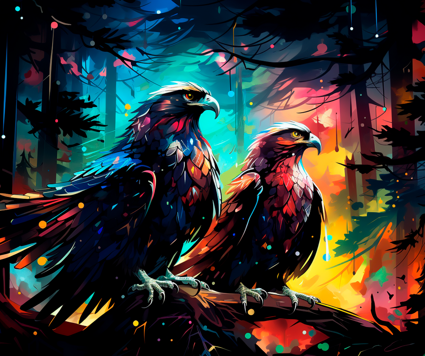 Mystical Gryphon Guardians Mousepad