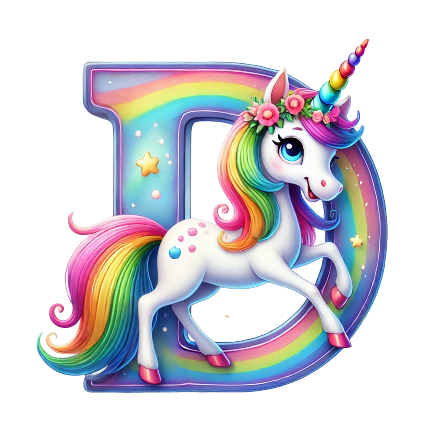 Unicorn Letter T-Shirt - Personalized Alphabet Fun for Kids! 12-18 mo, 18-24 mo