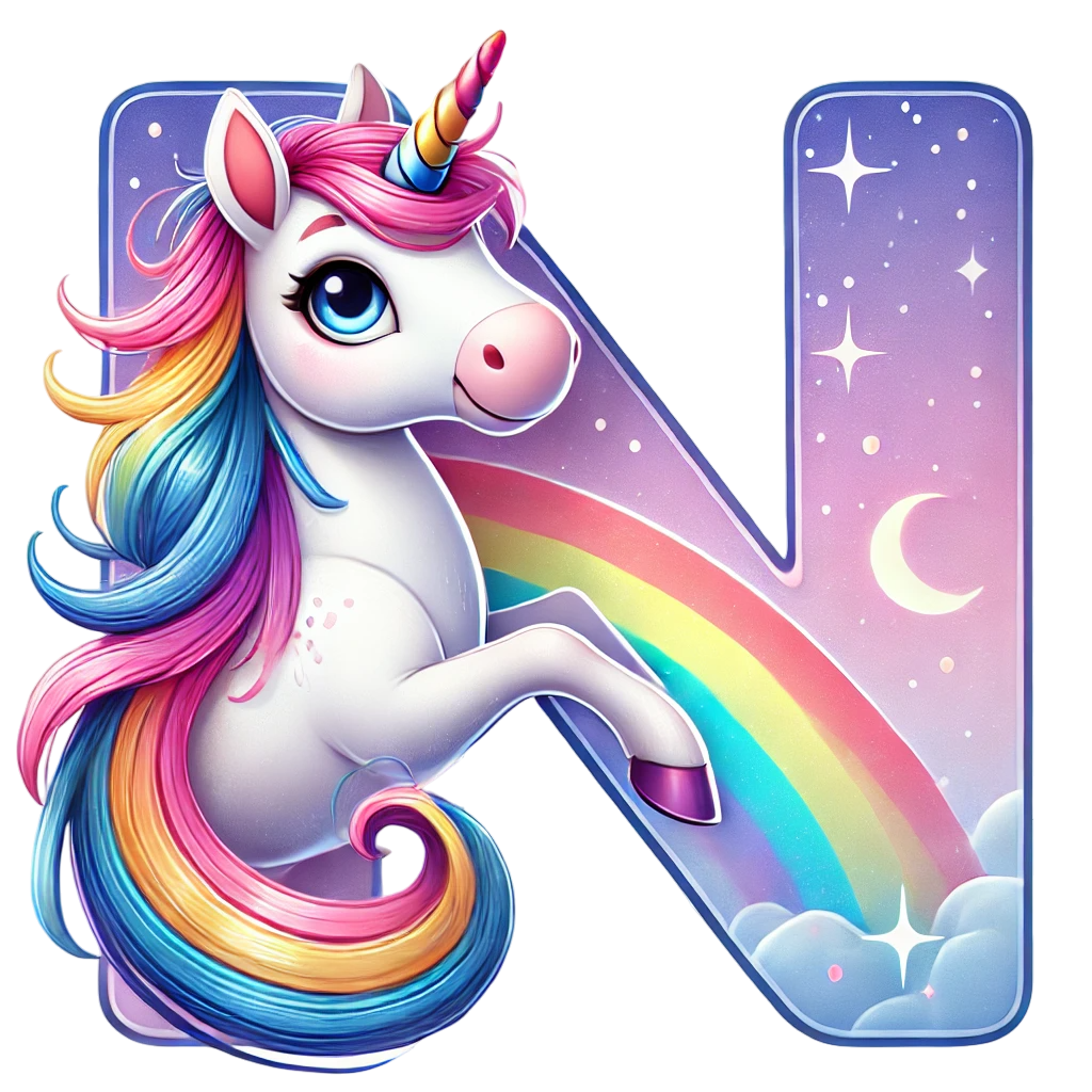 Unicorn Letter T-Shirt - Personalized Alphabet Fun for Kids! 12-18 mo, 18-24 mo