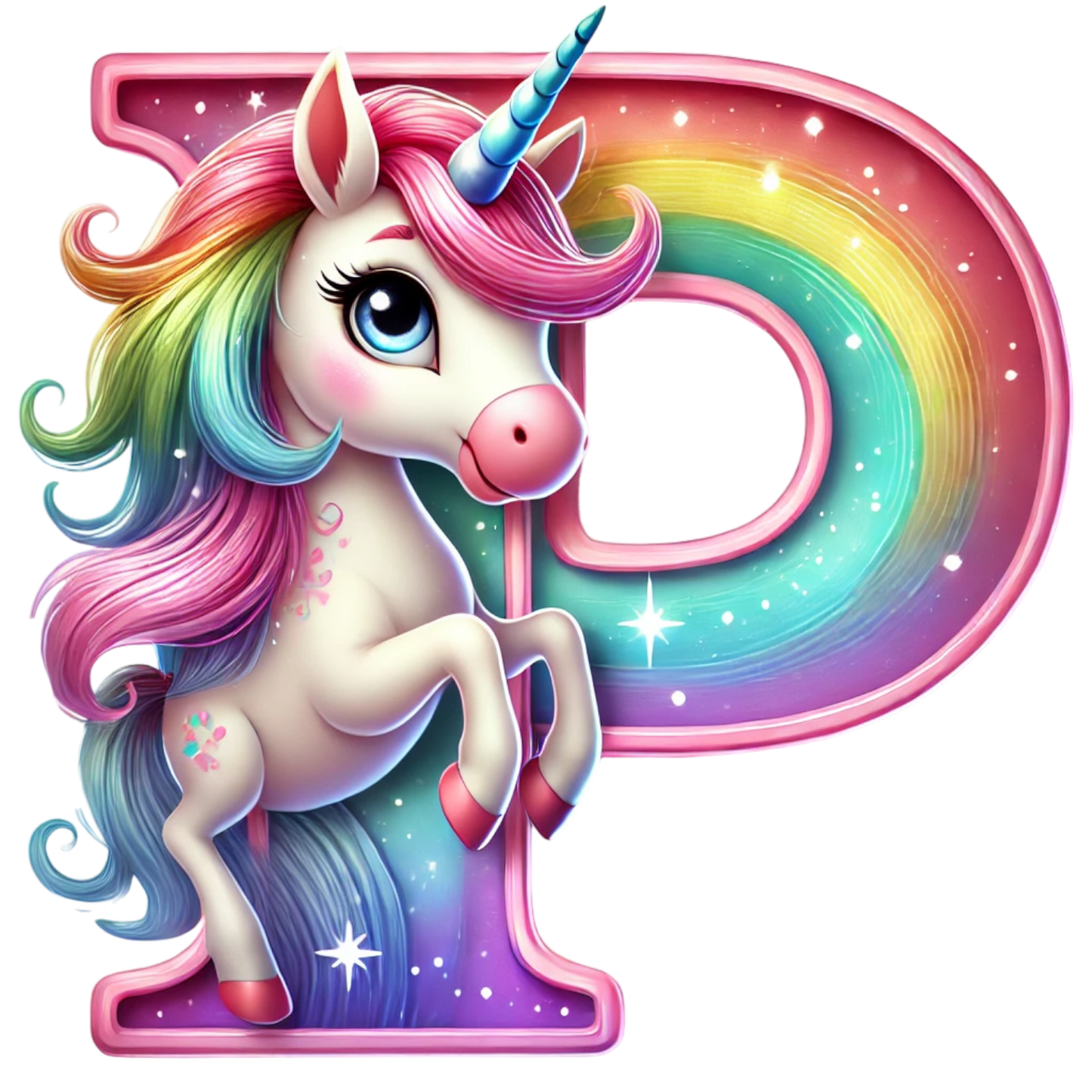 Unicorn Letter T-Shirt - Personalized Alphabet Fun for Kids! 12-18 mo, 18-24 mo
