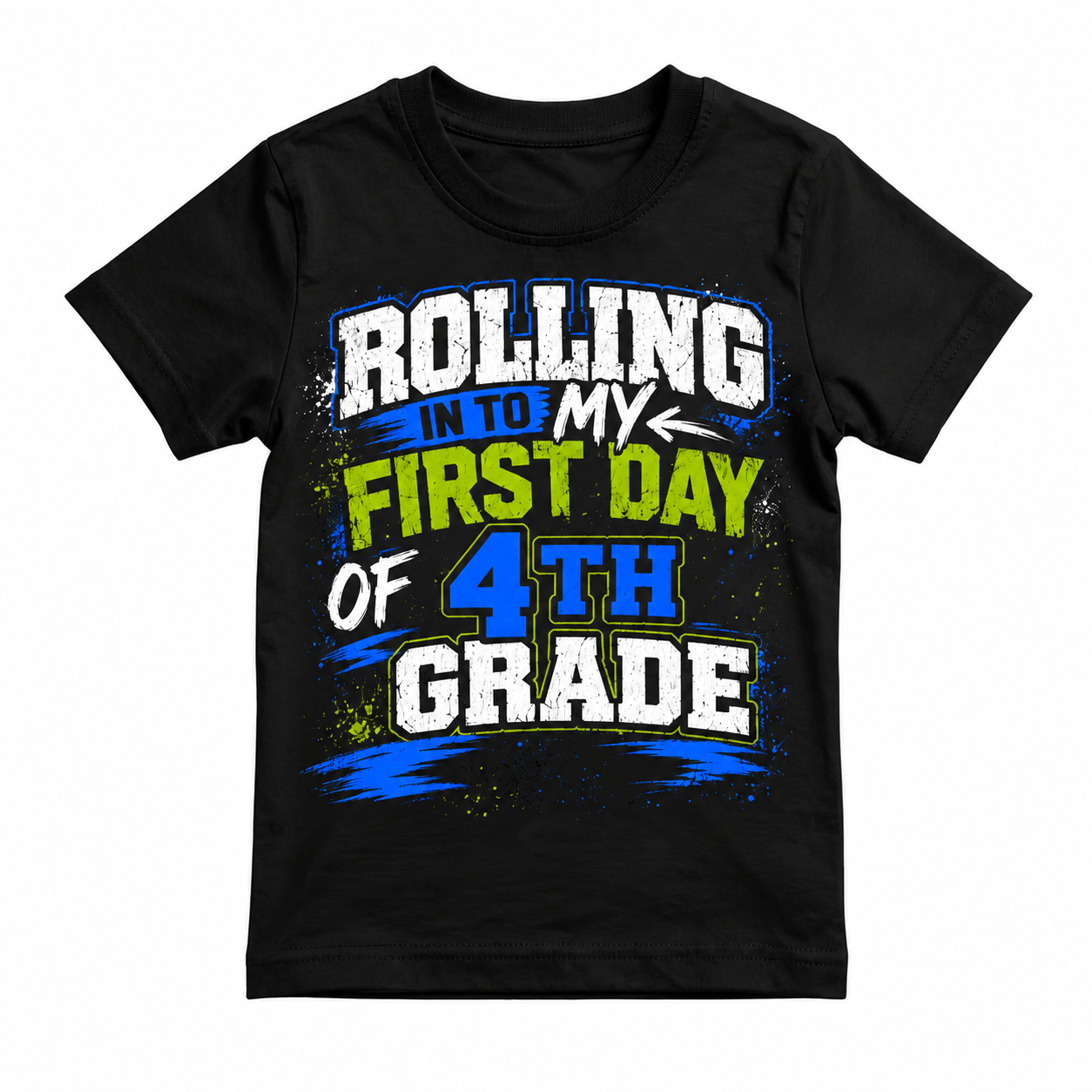 Rolling Into My First Day of 4th Grade Shirt | Back to School T-Shirt