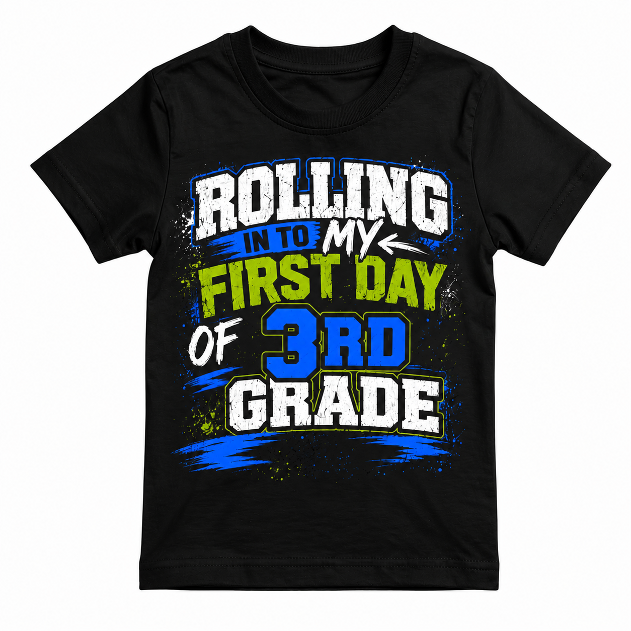 Rolling Into My First Day of 3rd Grade Shirt | Back to School T-Shirt