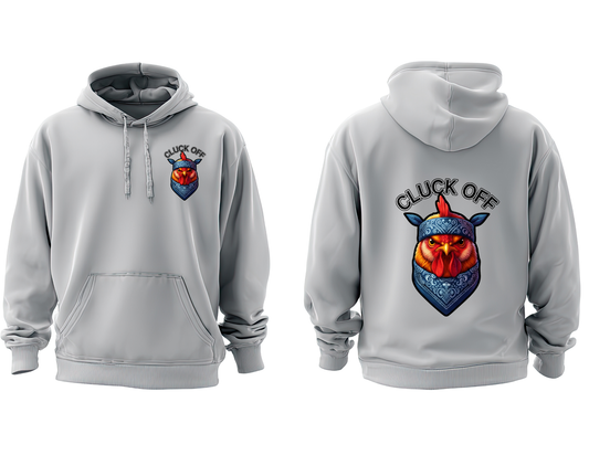 Cluck Off Rooster Bandana Hoodie