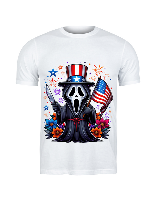 Red, White & Boo – July 4th Ghostface Tee