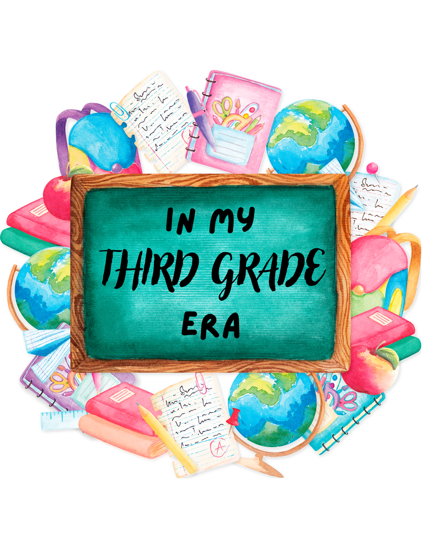 "In My School Era" Back to School Kids T-Shirt