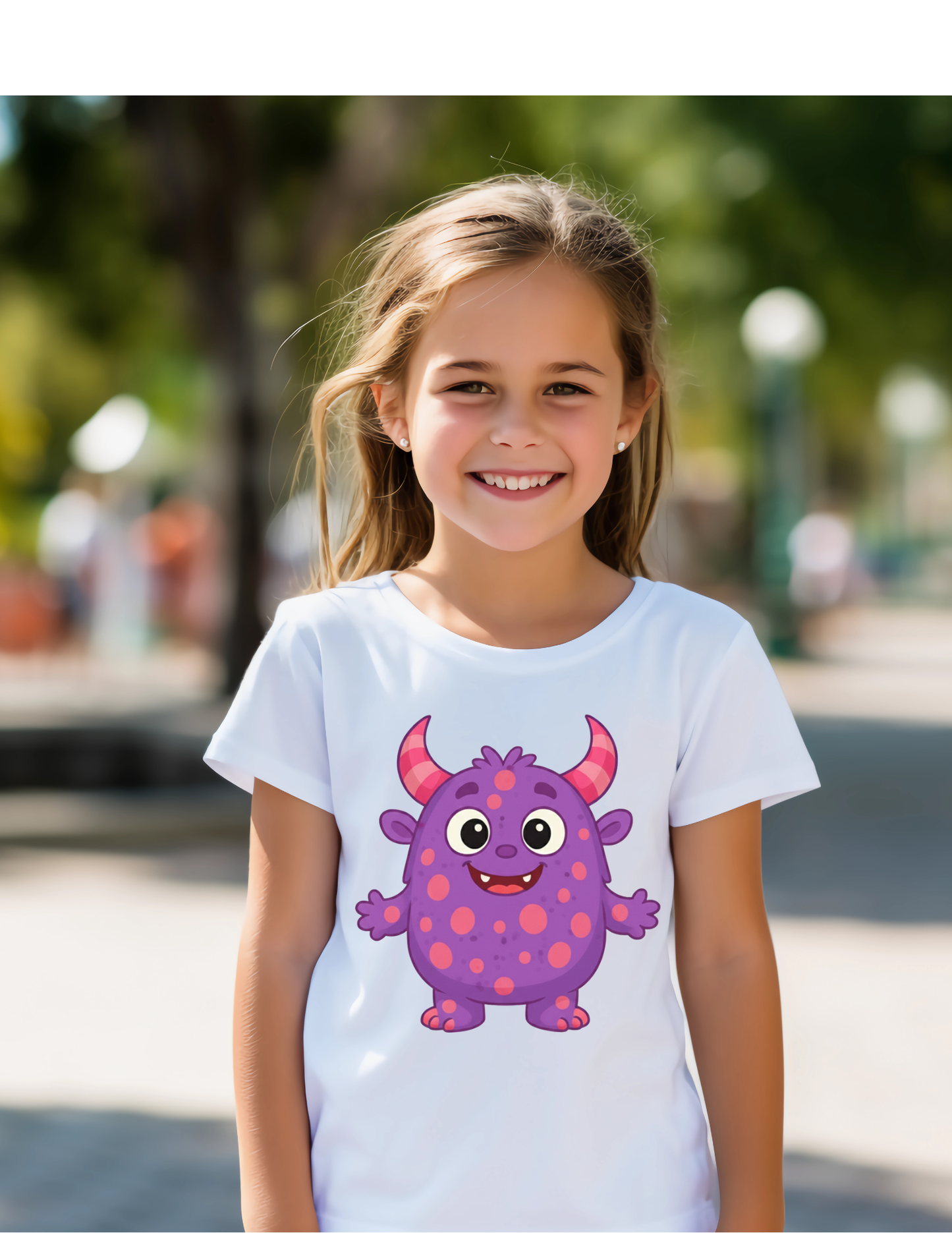 Lilly the Purple Hueboo Monster T-Shirt | Adorable Kids' Purple Polka Dot Graphic Tee