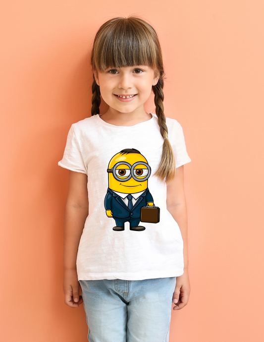 Minion Business Executive T-Shirt for Kids | Future Lawyer/CEO Dream Job Tee