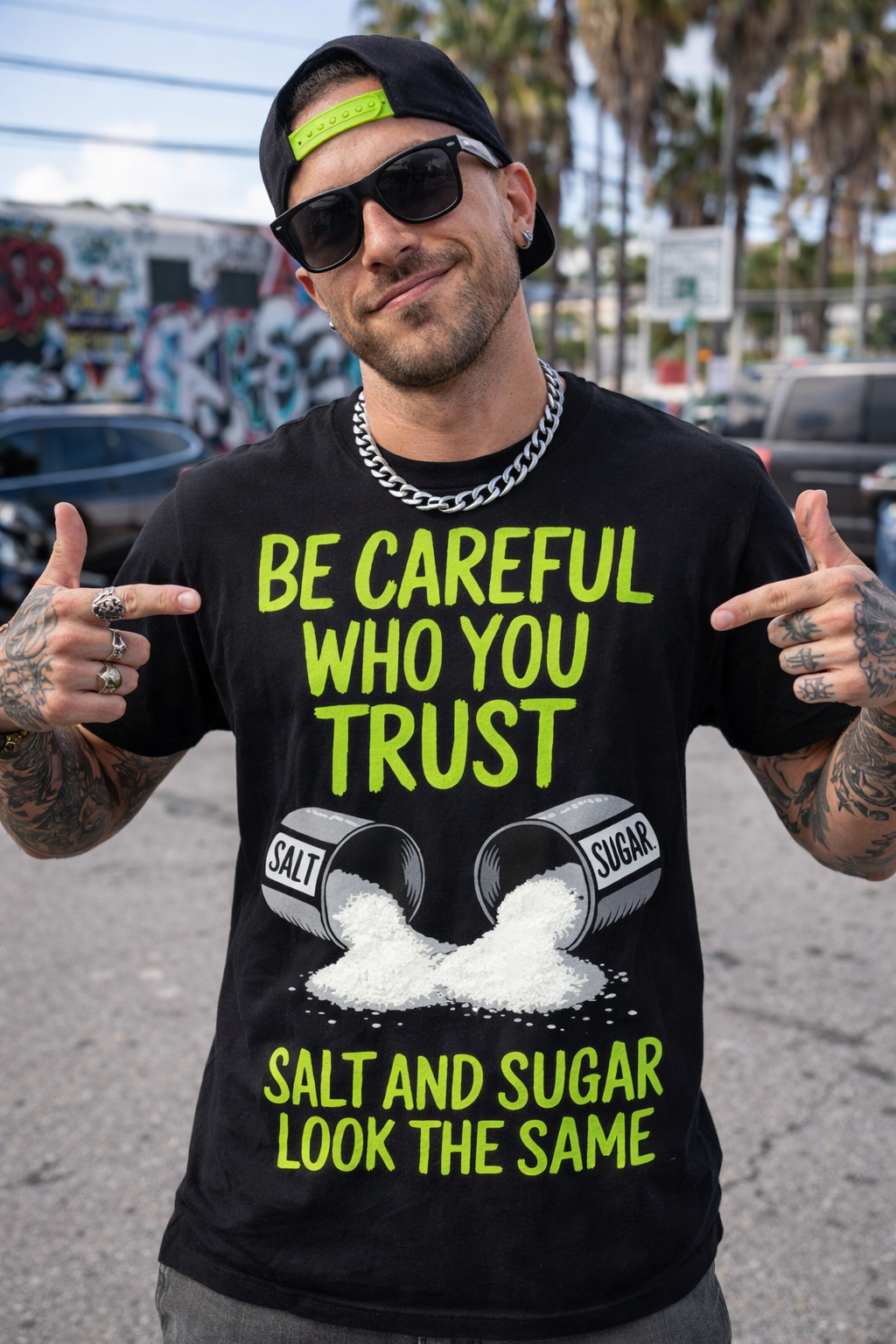 Be Careful Who You Trust T-Shirt – Salt & Sugar Graphic Tee